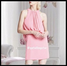 $325 Halston Heritage Crepe De Chine Georgette Mini Dress Size 4