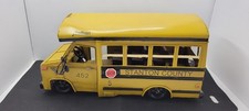 Vintage AmTran School Bus Model Stanton County Large 12 Yellow Metal Display Co