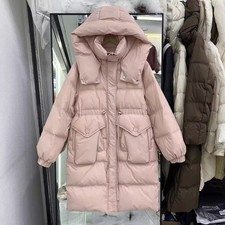 Sweet Womens Duck Down Coat Long Puffer Jacket Warm Hooded Thick Parka Outwear