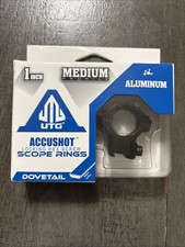 UTG 1" Dovetail Scope Rings, Medium RGPM-25M4, For 9mm-11mm Dovetail Bases