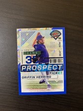 Griffin Herring 2024 Panini Prospect Edition Ticket Blue Ice Prizm /299 #115 SP
