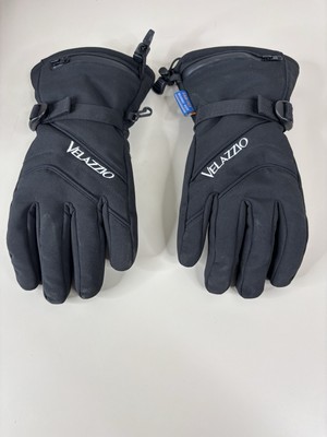 Velazzio Men Medium (fit M/L) Insulated Fan-Tex Insert Gloves w/Pocket Black EUC