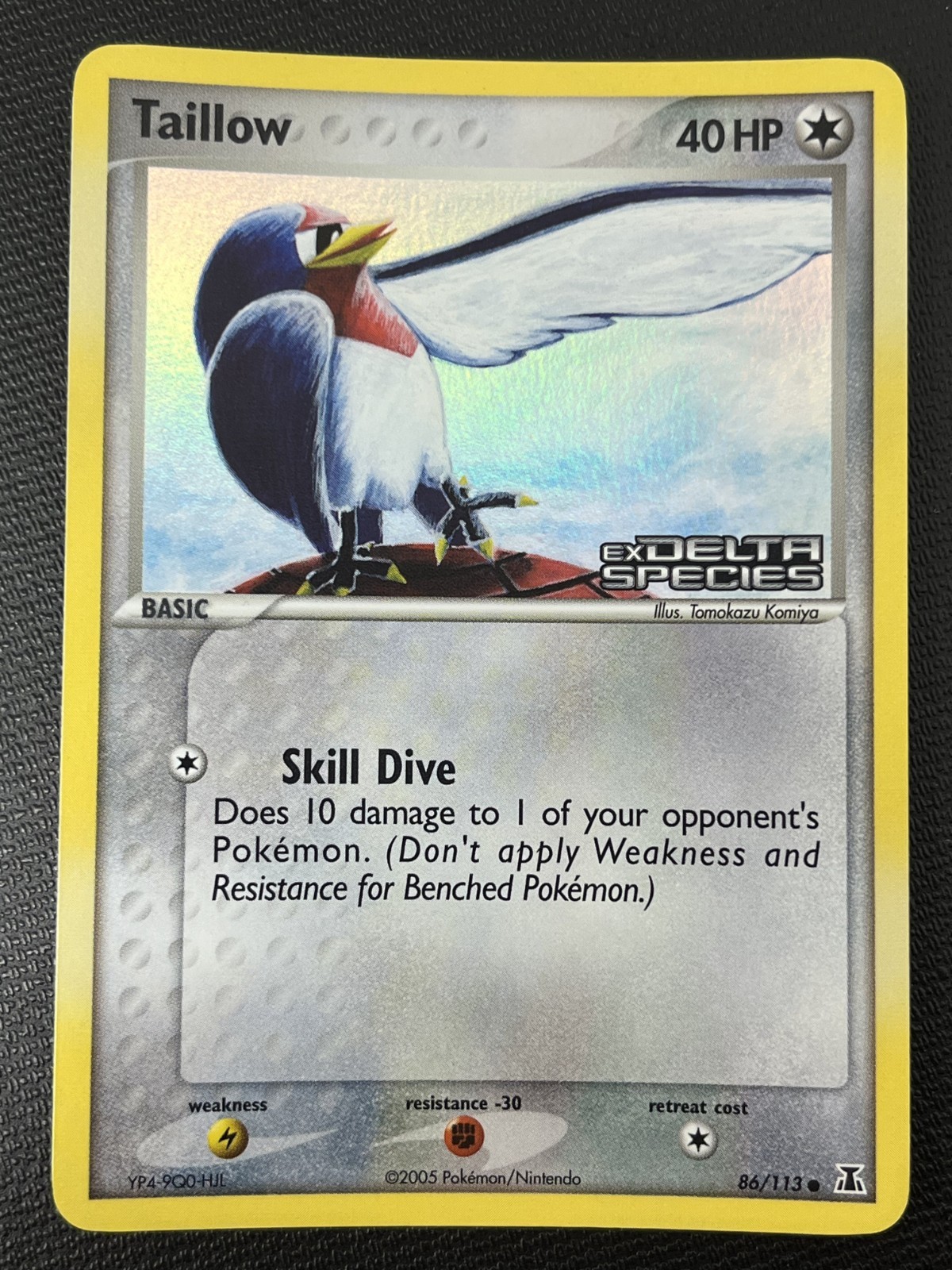 Taillow 86/113 EX Delta Species Stamped Reverse Holo Pokémon TCG Card NM