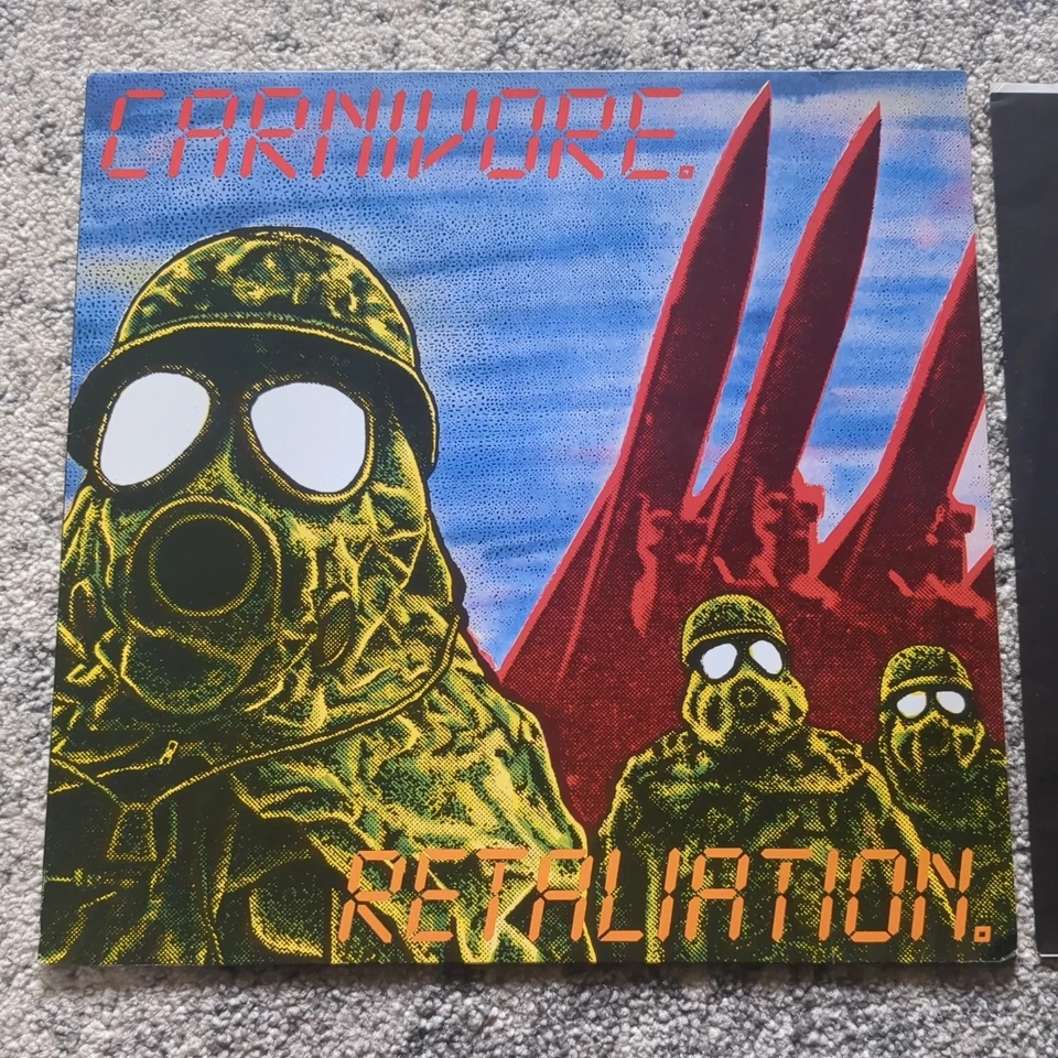 CARNIVORE Retaliation '87 ORIGINAL US RARE 1st press LP pre-TYPE O NEGATIVE - Image 2 of 4