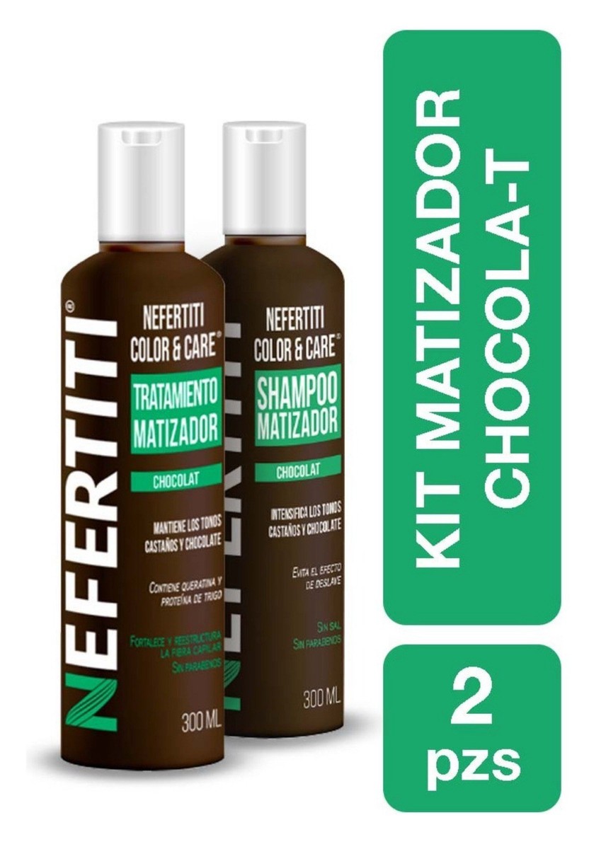 Nefertiti Color & Care Toner Set – Chocolate Tones Shampoo +