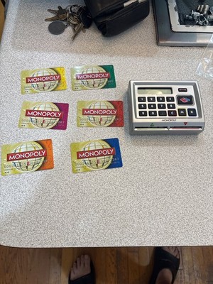 MONOPOLY Here & Now World Edition Replacement Electronic Banking 6 Credit Cards