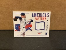 2022 Panini Chronicles - America's Pastime Swatches Shane Baz #APS-SB (MEM, RC)