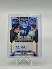 Vintage 2025 Panini Prizm Draft Nick Nash Sensational Signatures Rookie Card. rookie card picture
