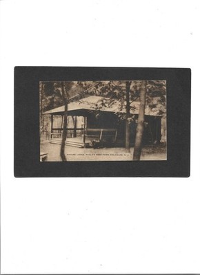 NEW JERSEY PC ''Nature Lodge, Eagle's Nest Park, Delaware'' 7-8-1937 Delaware