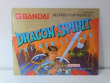 Dragon Spirit The New Legend Instruction Manual Only Nintendo NES