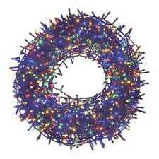 Image of LED Christmas String Lights 1500 Multicolour Timer Indoor Outdoor IP44 Home