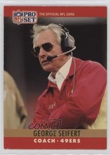 1990 Pro Set George Seifert #299 08w3