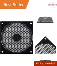 120mm Fan Filter with Honeycomb Grill 2pack Dust Reduction for Computer Cooling