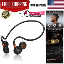 Open Ear Headphones - Bluetooth 5.3, Waterproof  Lightweight for Sports