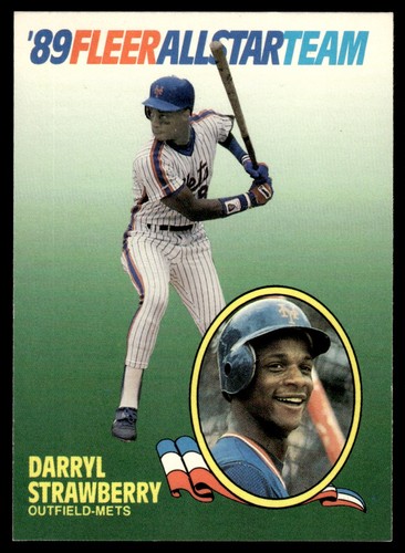 Darryl Strawberry #10 #10 1989 Fleer All Stars card
