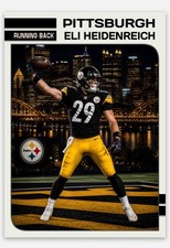 Eli Heidenreich RB Pittsburgh Steelers 2026 NFL Draft Rookie Football Card