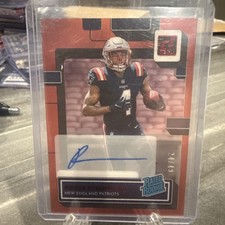 2022 Clearly Donruss Pierre Strong Jr. #91 Red Rated Rookie Auto /49 (RC)