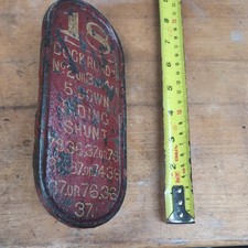 Vintage Railway Points Lever Plate