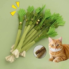 Interactive Catnip Chew Toy with Bell Natural Catnip Molar Stick Teeth Cleaning