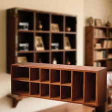 Wooden Display Shelf Space Saving Wall Mounted or Tabletop for Cosmetics