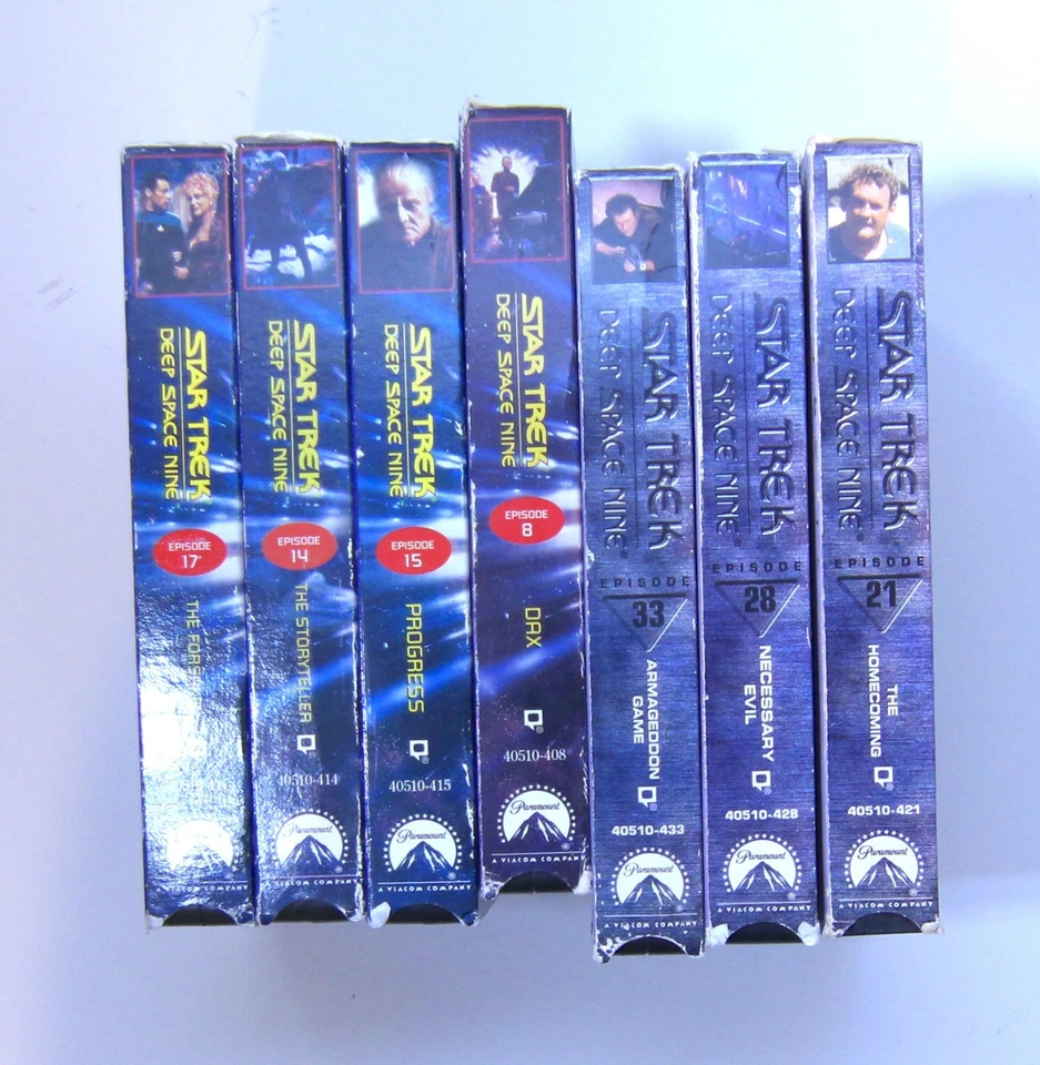 Star Trek Deep Space Nine VHS lot - 7 Tapes, Episodes 8, 14, 15, 17, 21, 28, 33 - Image 2 of 4