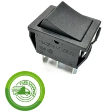 Philmore 30-10082 - DPDT - On-None-On - 16A/125VAC; 10A/250VAC - Rocker Switch