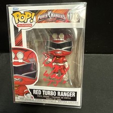 Funko Pop! SIGNED SELWYN WARD Power Ranger Turbo Red Turbo Ranger #1713 NIB