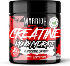 Warrior Creatine Monohydrate Powder 300G (60 Servings) ? Pure Micronised Creatin