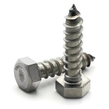 14 Stainless Steel Lag Screw Bolt - Select Length Pkg Qty
