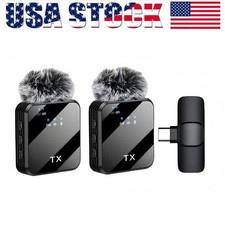 3 in 1 Mini Microphone for iPhone/Android/Camera Wireless Lavalier Microphone US