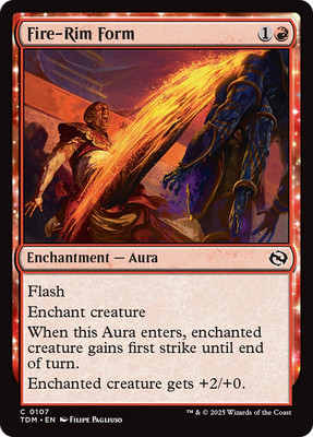 x4 Fire-Rim Form TDM Tarkir Dragonstorm MTG 107 COMMON M/NM 4x