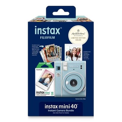 Fujifilm Instax Mini 40 Camera Blue Magnolia Edition Excellent