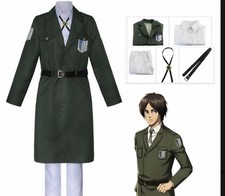 Attack on Titan Levi Ackerman Survey Corps Coat Costume Adult Halloween Cosplay