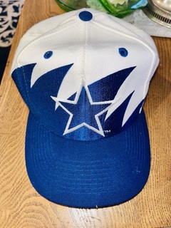 Vintage Dallas Cowboys Sharktooth Snapback Hat Logo Athletic NFL Pro Line 90s