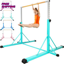 Gymnastics Bar for Kids Ages 3-15 35" to 60" Adjustable Height 4FT Wide Base NEW