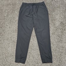 Old Navy Active Hybrid Pants Men's Medium Gray Jogger Zip Pocket Stretch