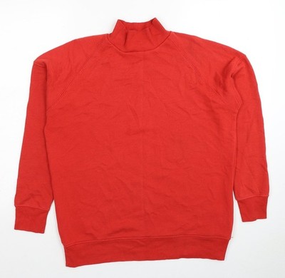 NEXT Damen Pullover Sweatshirt rot Baumwolle Größe 10 Pulli