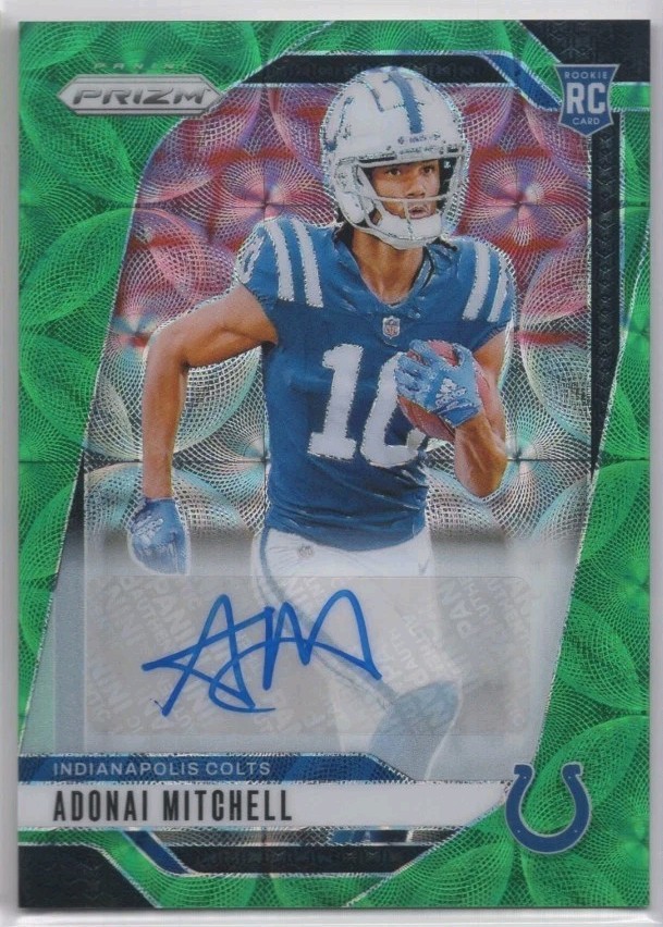 2024 Panini Prizm Adonai Mitchell Auto Green Scope RC /75