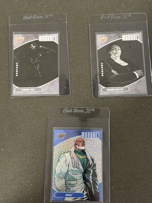Upper Deck DC Annual Lot (3) General Zod & Amanda Waller B&W + Brick Prizm