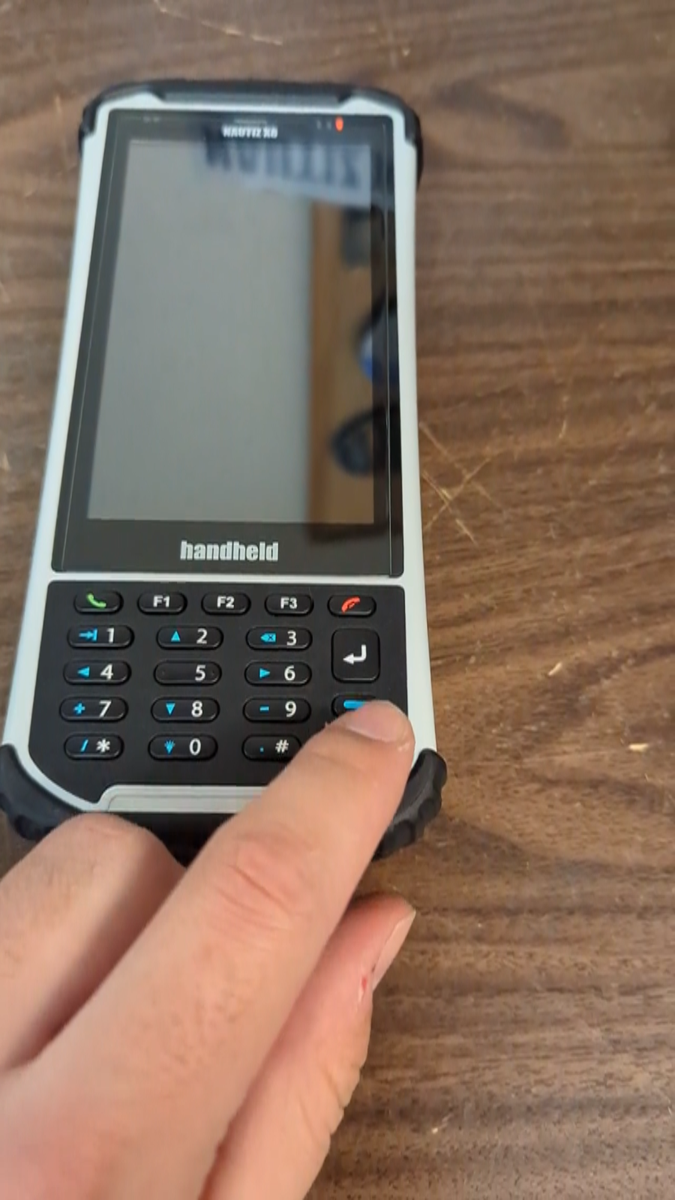 handheld NAUTIZ X8 compact rugged Android data collector; tested