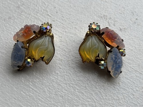 Pendientes vintage de clip/racimo - Imagen 3 de 8