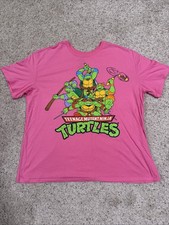 Nickelodeon Teenage Mutant Ninja Turtles Size XXXL Hot Pink T-shirt