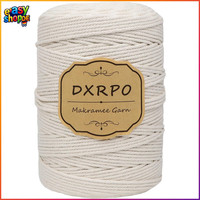 Makramee Garn 3Mm 300M Baumwollkordel FüR Wandbehang Diy Boho Deko Beige