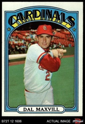 1972 Topps #206 Dal Maxvill Cardinals 6 - EX/MT