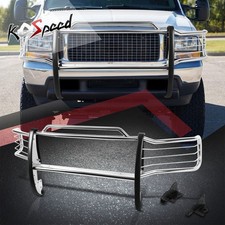 Chrome Bumper Protector Brush Grille Guard For 99-07 Ford F250-550 Superduty