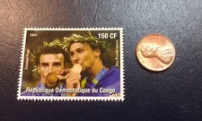 Emanuel Rego Brazil Beach Volleyball Olympic 2004 Stamp Republique  Du Congo