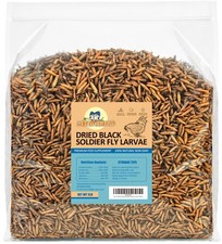 5LB Dried Black Soldier Fly Larvae Treat for Chicken More Calcium Than Mealwo...