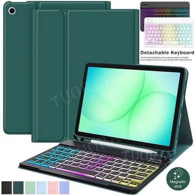 Hülle Für Samsung Galaxy Tab A11+ A9+ S11 S10 FE S9 S8 mit Beleuchtete Tastatur