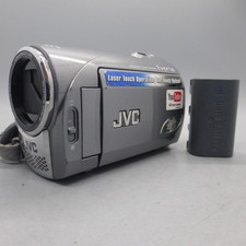 JVC Everio GZ-MS100EK Handheld High Definition HDD Camcorder Silver Tested