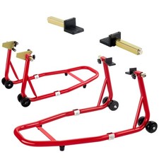Universal Motorcycle Lifting Stands 900 Lbs Capacity Front Rear Wheels Lift Universal Motorcycle Lifting Stands 900 Lbs Capacity Front Rear Wheels Lift